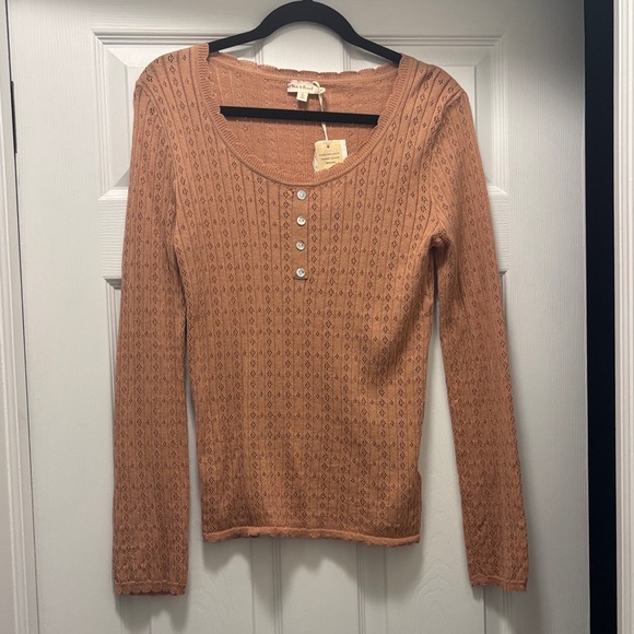 Hem & Thread Tops - Hem & Thread Rust Long Sleeve Top